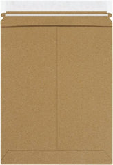 Made in USA - 12-1/4" Long x 9-3/4" Wide Peel-Off Self-Seal Flat Mailer - Kraft - Best Tool & Supply