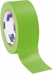 Tape Logic - 2" Wide x 60 Yd Long Green Crepe Paper Masking Tape - 4.9 mil Thick - Best Tool & Supply