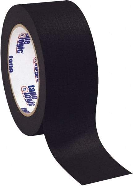 Tape Logic - 2" Wide x 60 Yd Long Black Crepe Paper Masking Tape - 4.9 mil Thick - Best Tool & Supply