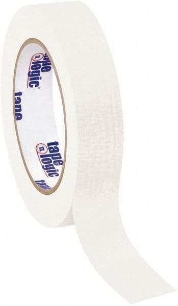 Tape Logic - 1" Wide x 60 Yd Long White Crepe Paper Masking Tape - 4.9 mil Thick - Best Tool & Supply