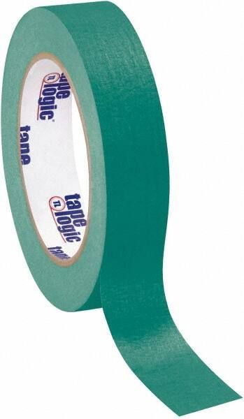 Tape Logic - 1" Wide x 60 Yd Long Green Crepe Paper Masking Tape - 4.9 mil Thick - Best Tool & Supply