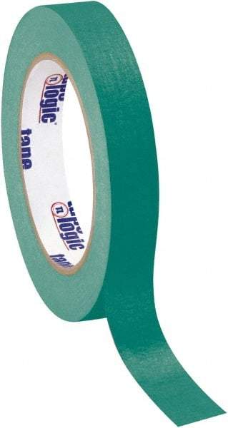 Tape Logic - 3/4" Wide x 60 Yd Long Green Crepe Paper Masking Tape - 4.9 mil Thick - Best Tool & Supply