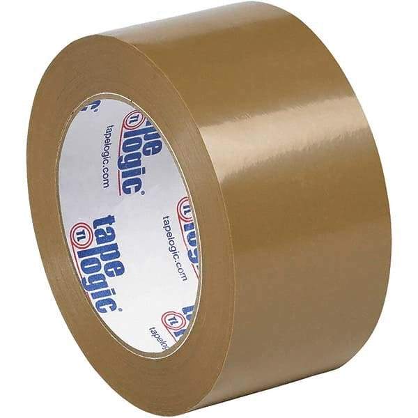 Tape Logic - 2" x 110 Yd Tan Rubber Adhesive Packaging Tape - Polypropylene Film Backing, 1.9 mil Thick, 22 Lb Tensile Strength - Best Tool & Supply