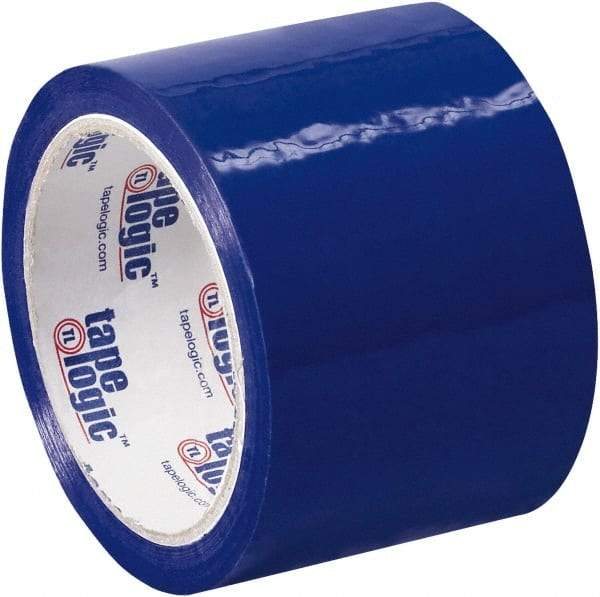 Tape Logic - 3" x 55 Yd Blue Acrylic Adhesive Packaging Tape - Polypropylene Film Backing, 2.2 mil Thick, 21.4 Lb Tensile Strength - Best Tool & Supply