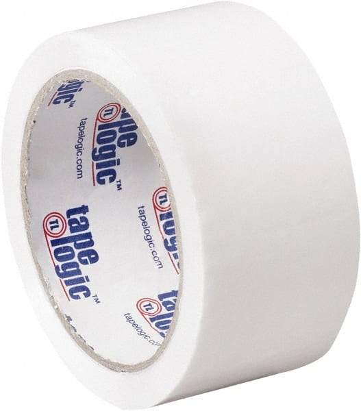 Tape Logic - 2" x 55 Yd White Acrylic Adhesive Packaging Tape - Polypropylene Film Backing, 2.2 mil Thick, 21.4 Lb Tensile Strength - Best Tool & Supply