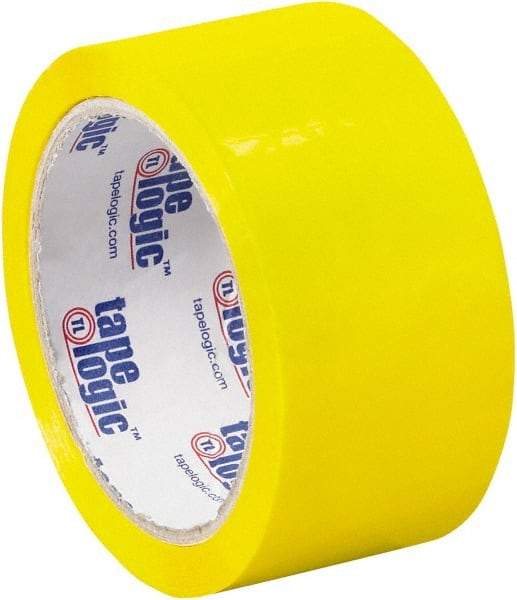 Tape Logic - 2" x 55 Yd Yellow Acrylic Adhesive Packaging Tape - Polypropylene Film Backing, 2.2 mil Thick, 21.4 Lb Tensile Strength - Best Tool & Supply