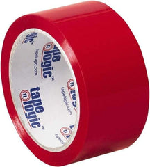 Tape Logic - 2" x 55 Yd Red Acrylic Adhesive Packaging Tape - Polypropylene Film Backing, 2.2 mil Thick, 21.4 Lb Tensile Strength - Best Tool & Supply