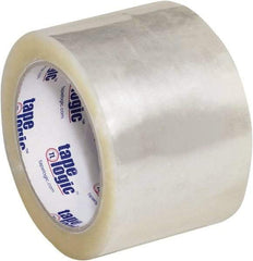 Tape Logic - 3" x 55 Yd Clear Hot Melt Adhesive Packaging Tape - Polypropylene Film Backing, 3 mil Thick, 45 Lb Tensile Strength - Best Tool & Supply