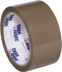 Tape Logic - 2" x 55 Yd Tan Hot Melt Adhesive Packaging Tape - Polypropylene Film Backing, 1.9 mil Thick, 22 Lb Tensile Strength - Best Tool & Supply