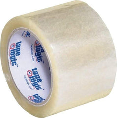 Tape Logic - 3" x 55 Yd Clear Acrylic Adhesive Packaging Tape - Polypropylene Film Backing, 2.6 mil Thick, 24.7 Lb Tensile Strength - Best Tool & Supply