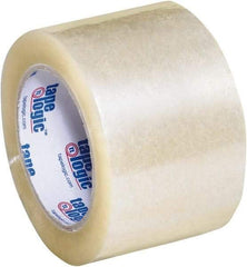 Tape Logic - 3" x 55 Yd Clear Hot Melt Adhesive Packaging Tape - Polypropylene Film Backing, 2.5 mil Thick, 36 Lb Tensile Strength - Best Tool & Supply