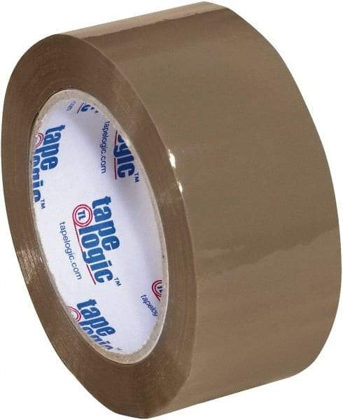 Tape Logic - 2" x 110 Yd Tan Acrylic Adhesive Packaging Tape - Polypropylene Film Backing, 2 mil Thick, 20 Lb Tensile Strength - Best Tool & Supply