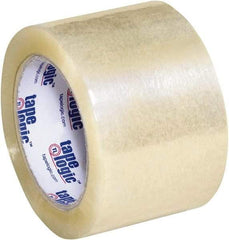 Tape Logic - 3" x 110 Yd Clear Acrylic Adhesive Packaging Tape - Polypropylene Film Backing, 1.8 mil Thick, 18 Lb Tensile Strength - Best Tool & Supply