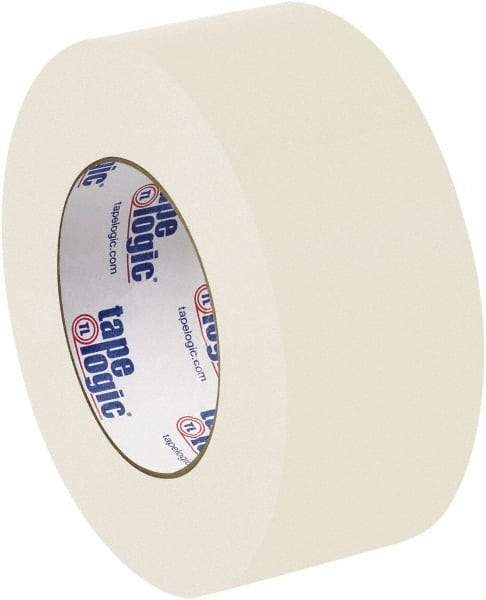 Tape Logic - 2" x 60 Yd Natural White Rubber Adhesive Packaging Tape - Paper Backing, 8 mil Thick - Best Tool & Supply