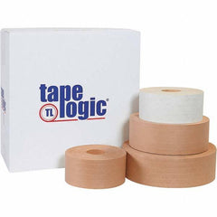 Tape Logic - 72mm x 375' Kraft Water Activated Adhesive Packaging Tape - Paper Backing, 5 mil Thick - Best Tool & Supply