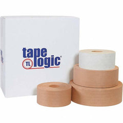 Tape Logic - 72mm x 1000' Kraft Water Activated Adhesive Packaging Tape - Paper Backing, 5 mil Thick - Best Tool & Supply