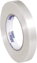 Tape Logic - 3/4" x 60 Yd Clear Hot Melt Adhesive Strapping Tape - Polypropylene Film Backing, 5.9 mil Thick, 320 Lb Tensile Strength - Best Tool & Supply