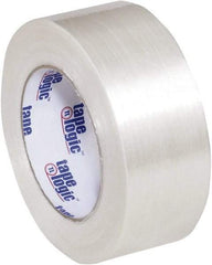 Tape Logic - 2" x 60 Yd Clear Hot Melt Adhesive Strapping Tape - Polypropylene Film Backing, 5.1 mil Thick, 275 Lb Tensile Strength - Best Tool & Supply