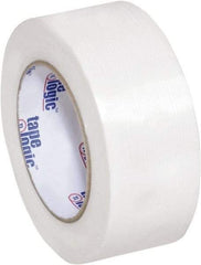 Tape Logic - 2" x 60 Yd Clear Hot Melt Adhesive Strapping Tape - Polypropylene Film Backing, 4.3 mil Thick, 156 Lb Tensile Strength - Best Tool & Supply