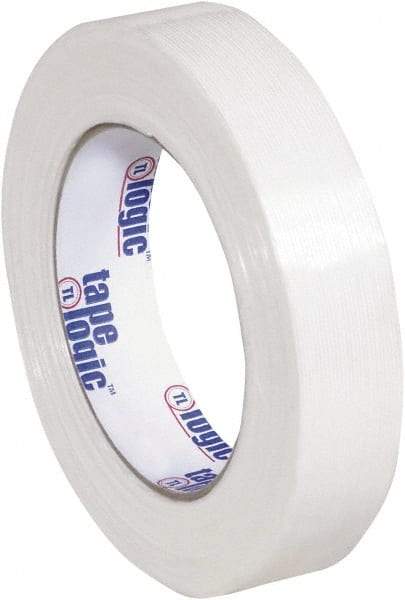 Tape Logic - 1" x 60 Yd Clear Hot Melt Adhesive Strapping Tape - Polypropylene Film Backing, 4.3 mil Thick, 156 Lb Tensile Strength - Best Tool & Supply