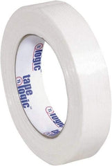 Tape Logic - 1" x 60 Yd Clear Hot Melt Adhesive Strapping Tape - Polypropylene Film Backing, 4.3 mil Thick, 156 Lb Tensile Strength - Best Tool & Supply