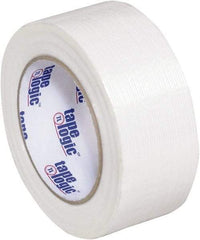 Tape Logic - 2" x 60 Yd Clear Hot Melt Adhesive Strapping Tape - Polypropylene Film Backing, 3.9 mil Thick, 100 Lb Tensile Strength - Best Tool & Supply