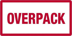 Tape Logic - 6" Long, Red/White Paper D.O.T. Labels - For Multi-Use - Best Tool & Supply