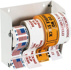 Tape Logic - 8-1/2" Long, White Metal Label Dispensers - For Multi-Use - Best Tool & Supply