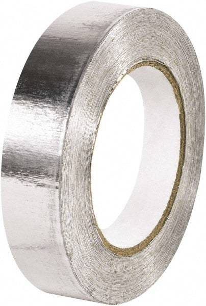 Made in USA - 1" x 60 Yds Silver Foil Tape - 5 mil, Acrylic Adhesive, Aluminum Foil Backing - Best Tool & Supply