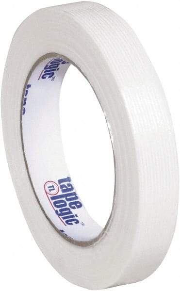 Tape Logic - 3/4" x 60 Yd Clear Hot Melt Adhesive Strapping Tape - Polypropylene Film Backing, 3.9 mil Thick, 100 Lb Tensile Strength - Best Tool & Supply