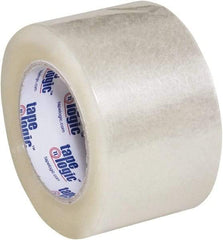 Tape Logic - 3" x 110 Yd Clear Acrylic Adhesive Packaging Tape - Polypropylene Film Backing, 2.6 mil Thick, 24.7 Lb Tensile Strength - Best Tool & Supply