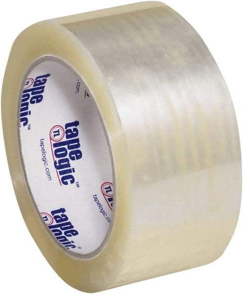 Tape Logic - 2" x 55 Yd Clear Hot Melt Adhesive Packaging Tape - Polypropylene Film Backing, 3 mil Thick, 45 Lb Tensile Strength - Best Tool & Supply