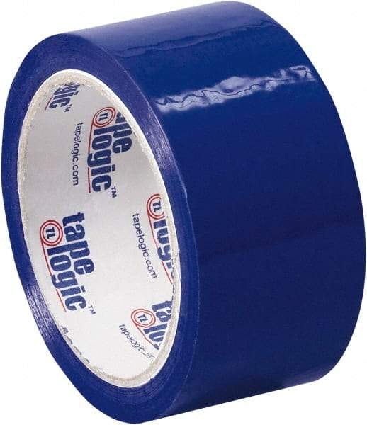 Tape Logic - 2" x 55 Yd Blue Acrylic Adhesive Packaging Tape - Polypropylene Film Backing, 2.2 mil Thick, 21.4 Lb Tensile Strength - Best Tool & Supply