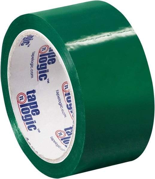 Tape Logic - 2" x 55 Yd Green Acrylic Adhesive Packaging Tape - Polypropylene Film Backing, 2.2 mil Thick, 21.4 Lb Tensile Strength - Best Tool & Supply