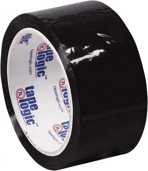 Tape Logic - 2" x 55 Yd Black Acrylic Adhesive Packaging Tape - Polypropylene Film Backing, 2.2 mil Thick, 21.4 Lb Tensile Strength - Best Tool & Supply