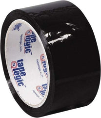 Tape Logic - 2" x 55 Yd Black Acrylic Adhesive Packaging Tape - Polypropylene Film Backing, 2.2 mil Thick, 21.4 Lb Tensile Strength - Best Tool & Supply