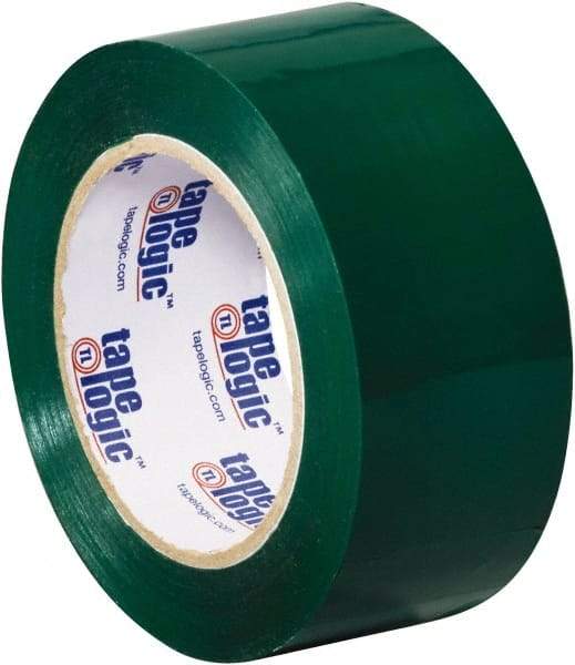 Tape Logic - 2" x 110 Yd Green Acrylic Adhesive Packaging Tape - Polypropylene Film Backing, 2.2 mil Thick, 21.4 Lb Tensile Strength - Best Tool & Supply