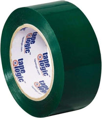 Tape Logic - 2" x 110 Yd Green Acrylic Adhesive Packaging Tape - Polypropylene Film Backing, 2.2 mil Thick, 21.4 Lb Tensile Strength - Best Tool & Supply