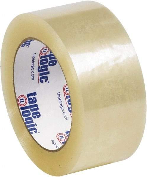 Tape Logic - 2" x 55 Yd Clear Acrylic Adhesive Packaging Tape - Polypropylene Film Backing, 2 mil Thick - Best Tool & Supply