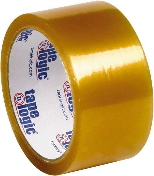 Tape Logic - 2" x 110 Yd Clear Rubber Adhesive Packaging Tape - PVC Film Backing, 2.1 mil Thick, 25 Lb Tensile Strength - Best Tool & Supply