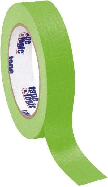 Tape Logic - 1" Wide x 60 Yd Long Green Crepe Paper Masking Tape - 4.9 mil Thick - Best Tool & Supply