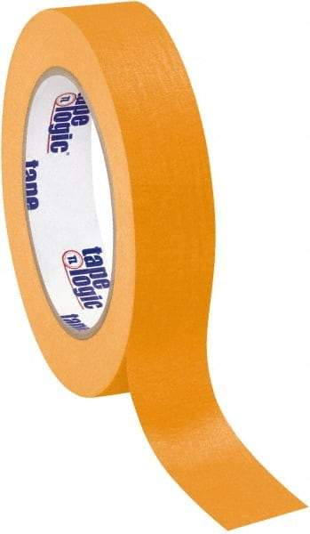 Tape Logic - 1" Wide x 60 Yd Long Orange Crepe Paper Masking Tape - 4.9 mil Thick - Best Tool & Supply