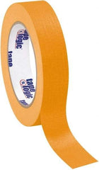 Tape Logic - 1" Wide x 60 Yd Long Orange Crepe Paper Masking Tape - 4.9 mil Thick - Best Tool & Supply