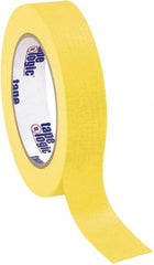 Tape Logic - 1" Wide x 60 Yd Long Yellow Crepe Paper Masking Tape - 4.9 mil Thick - Best Tool & Supply