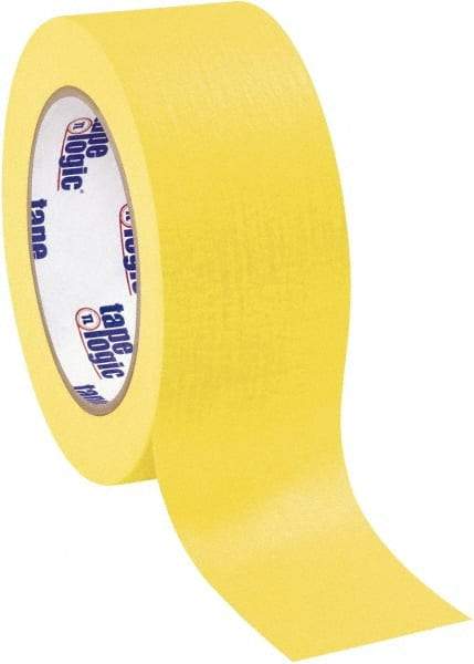 Tape Logic - 2" Wide x 60 Yd Long Yellow Crepe Paper Masking Tape - 4.9 mil Thick - Best Tool & Supply