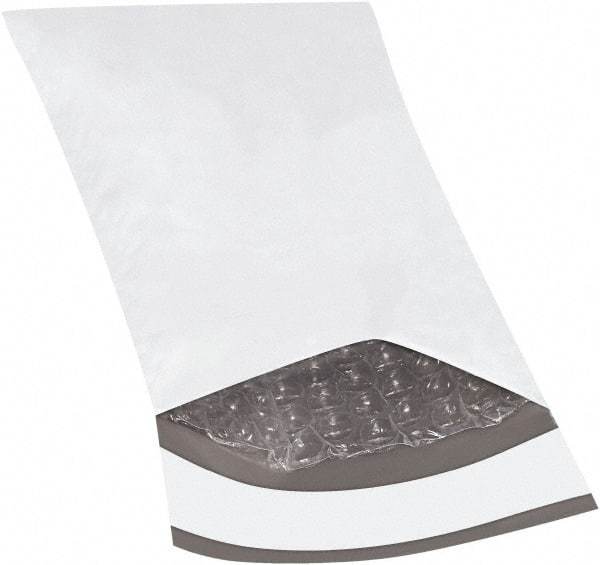 Made in USA - 8" Long x 4" Wide Peel-Off Self-Seal Padded Mailer - White - Best Tool & Supply