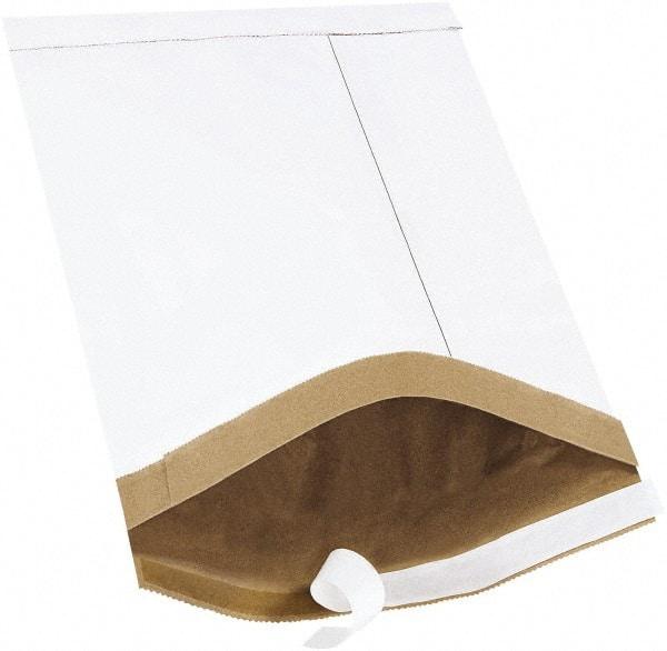 Made in USA - 14-1/2" Long x 8-1/2" Wide Peel-Off Self-Seal Padded Mailer - White - Best Tool & Supply