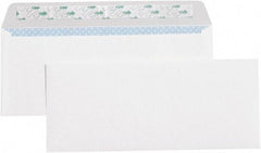 Made in USA - 9-1/2" Long x 4-1/8" Wide Peel-Off Self-Seal Plain White Envelope - White - Best Tool & Supply