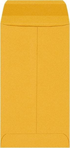 Made in USA - 6" Long x 3-3/8" Wide Gummed Flap Brown Kraft Envelope - Kraft - Best Tool & Supply