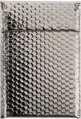 Made in USA - 11" Long x 7-1/2" Wide Peel-Off Self-Seal Bubble Mailer - Silver - Best Tool & Supply